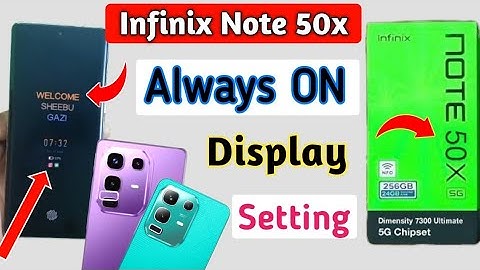 INFINIX NOTE 50X Always On Display Setting | How to Always on display in infinix note 50x 5g