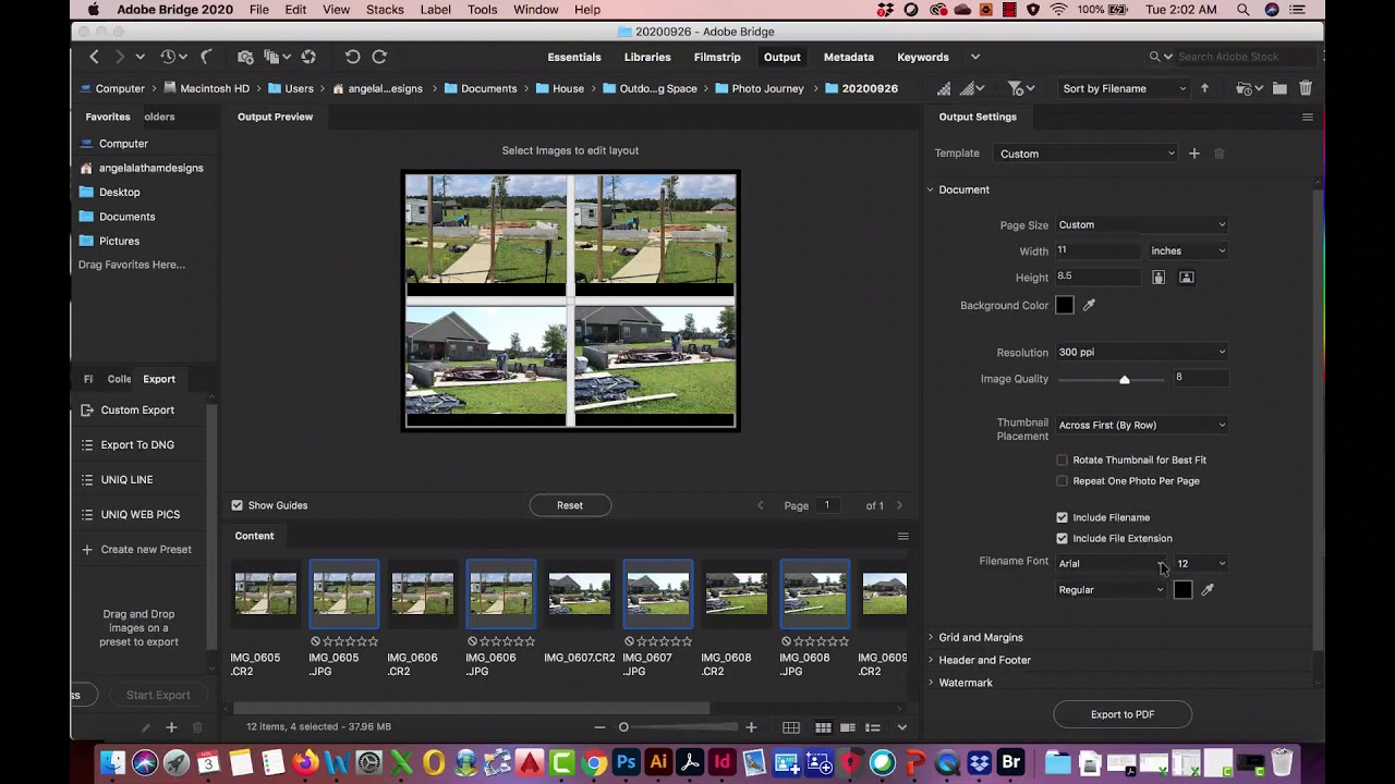 How to make a Contact Sheet - YouTube