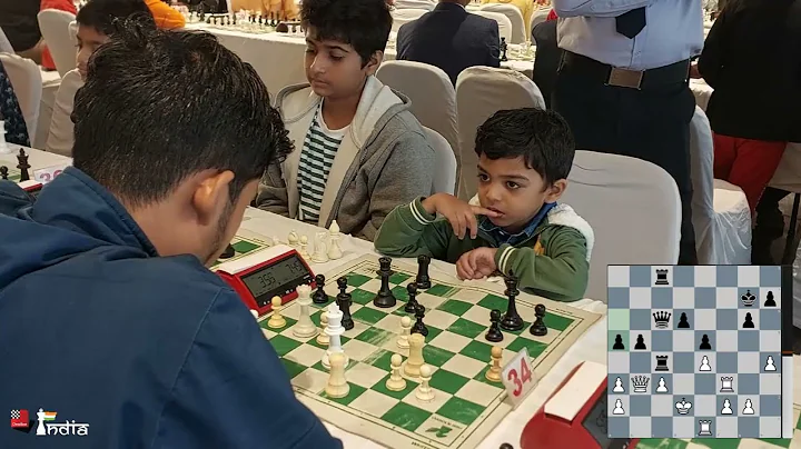 3-year-old Anish Sarkar plays Major Piece Endgame like an adult