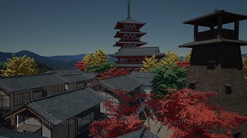 Old Japanese Town 3D Asset (Unreal Engine)