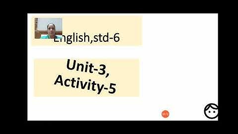 English,std-6,unit-3,Activity-5