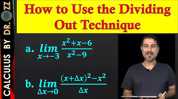 Evaluating Limits Analytically - Dividing out Technique