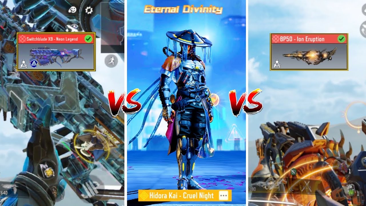 ETERNAL DIVINITY vs ION PULSE vs FUSCHIAN NIGHTS draw main item comparison 🤔 (all 3 in store)|| CODM