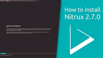How to install Nitrux 2.7.0