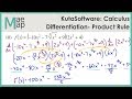 KutaSoftware Calculus Product Rule KutaSoftware Calculus Product Rule