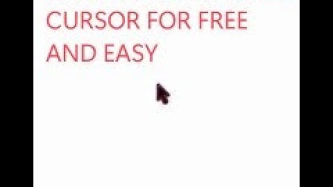how to get a chroma cursor for FREE working