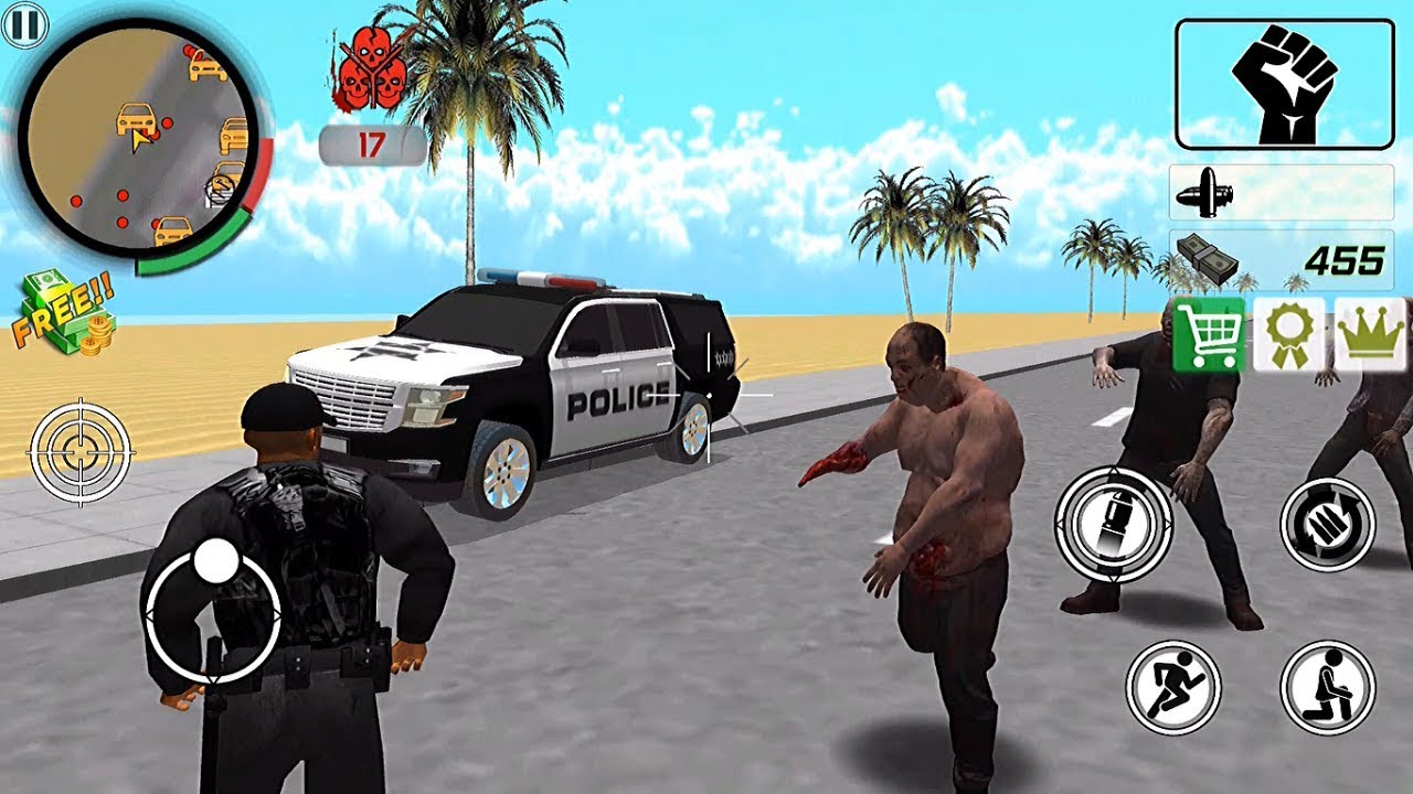 Police vs Zombie - Action Games | Gameplay Walkthrough Part 1 - Lomelvo