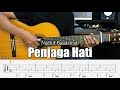 Penjaga Hati - Nadhif Basalamah - Fingerstyle Guitar Tutorial   TAB & Lyrics