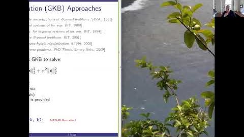 Excalibur SLE4: James Nagy: Krylov Subspace Regularization for Inverse Problems