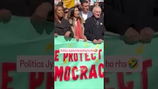 Anti Trump Protest Live No King, He's Your Daddy Banner ☠️ #viral #trump #usa #funny #politcs #memes