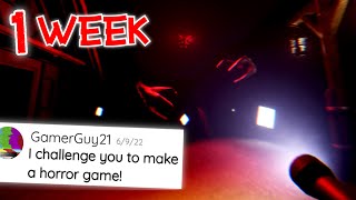 I Was Challenged To Make A Horror Game In 1 Week