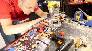 Making a DEFENDER control panel [ William's arcade cabinet ]