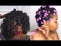 Perm Rods on Natural Hair| Define Curls using Perm Rods| WOCH