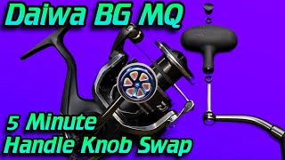 How To: Daiwa BG MQ Handle Knob Swap - How to install a Gomexus handle knob on the Daiwa BG MQ