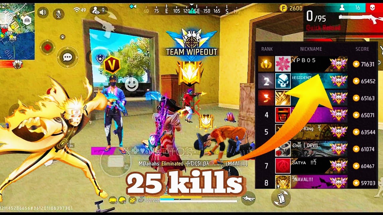 SOLO VS SQUAD 24 KILLS 🔥| BR RANK PUSH | FREE FIRE | FREE FIRE ...