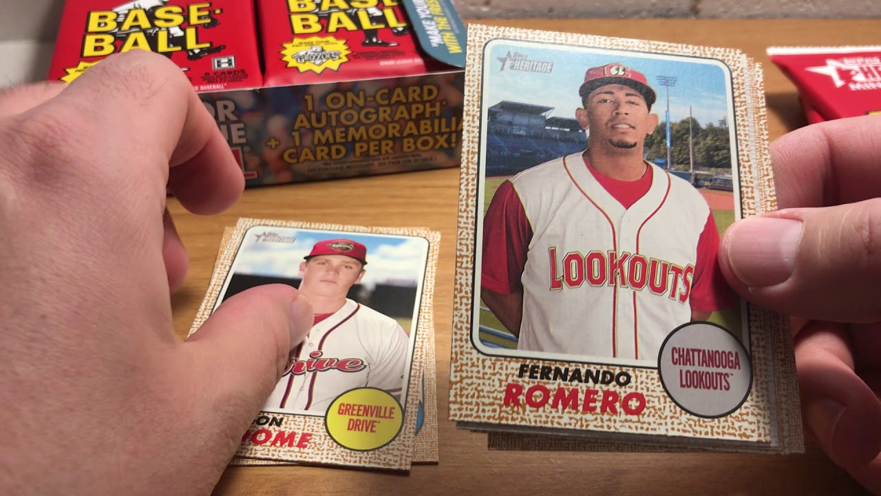 ASMR Whisper and Gum Chewing: 2017 Topps Heritage Minor League
