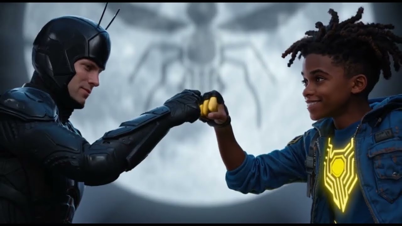 Kinetic and Gnatman (Static Shock X Batman Beyond crossover)