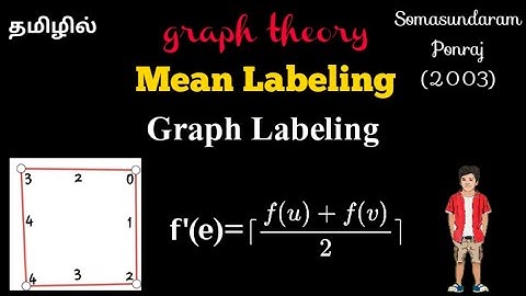 Mean Labeling | Graph Labeling | Graph theory | @17matboy | தமிழில்