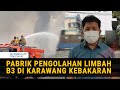 7 Jam Berjibaku dengan Api, Kebakaran Pabrik Pengolahan Limbah B3 Padam