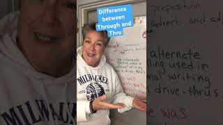 Difference Between Through and Thru #esl #english #englishteacher #englishlanguageteacher