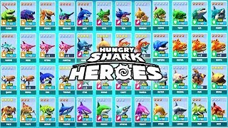 ALL SHARKS UNLOCKED!!! (HUNGRY SHARK HEREOS) screenshot 3