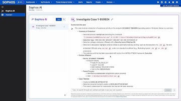 Demo: The Sophos AI Assistant