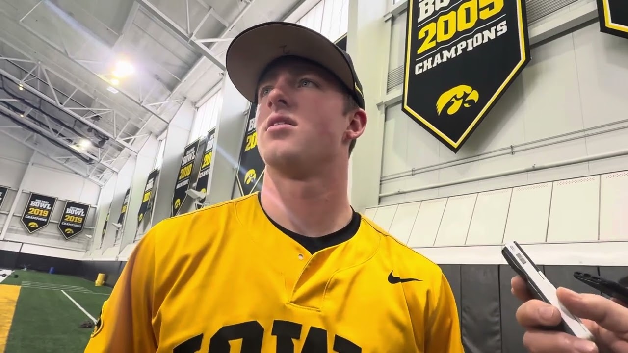 Hear from Iowa baseball’s Gable Mitchell as Hawkeyes ready for 2025 season