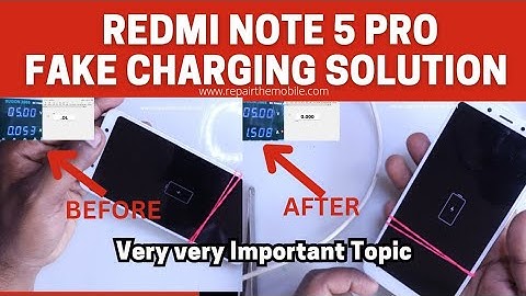 Redmi Note 5 Pro Fake Charging Solution