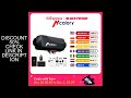 Hcalory HC1-U5 Car Heater 5KW Black 12V Diesel Air Heater with Remote Control and LCD Panel Diesel P
