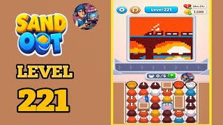 Sand out color puzzle level 221 solution and walkthrough 