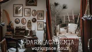My vintage dark academia workspace tour 🌙