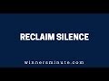 Reclaim Silence | The Winner's Minute With Mac Hammond