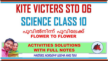 KITE VICTERS STD 06 BASIC SCIENCE CLASS 10 SOLUTIONS HOME WORK ANSWERS FLOWER TO FLOWER