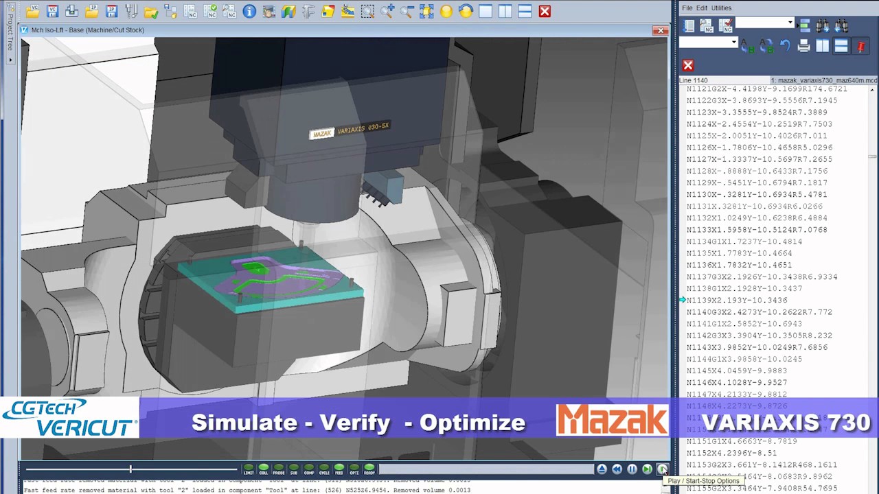 Mazak - CGTECH İşbirliği ile Vericut CNC Simülasyonu