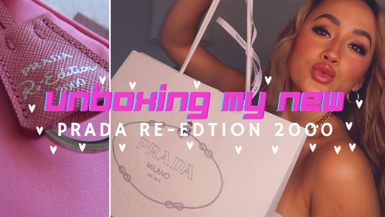 PINK PRADA RE-EDITION 2000 UNBOXING