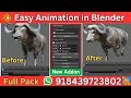 Easy Animation Animal Crossing | How to make long slide game video in blender
