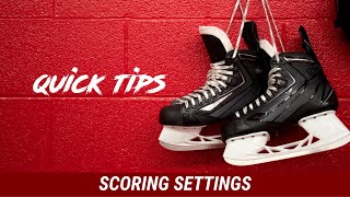 Scoring Settings Tutorial