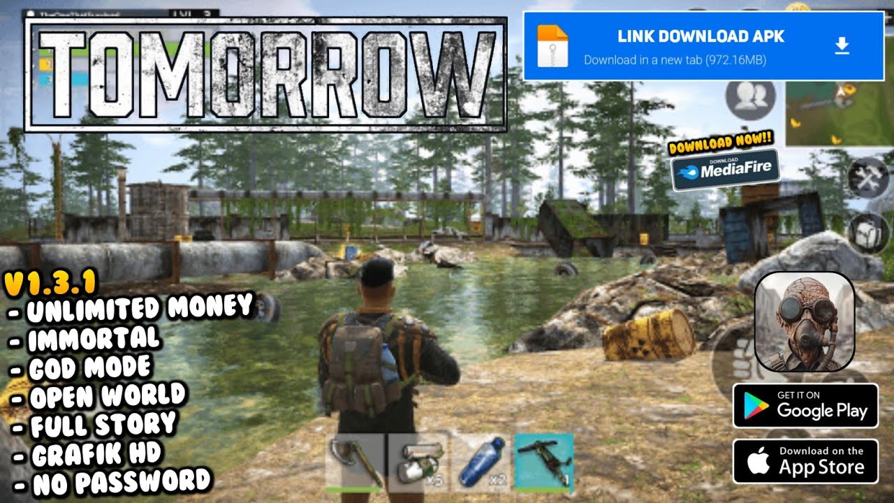 Tomorrow Mod Apk v1.3.1 Terbaru 2025 Unlimited Money, God Mode - Игра Android Survival Zombie
