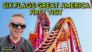 First Ever Visit to Six Flags Great America in Illinois! Exploring the Park & More!