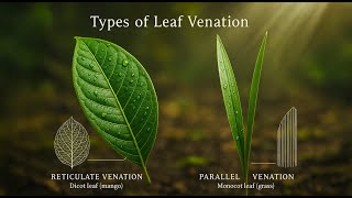 Venation in Leaves | Reticulate & Parallel Venation Explained