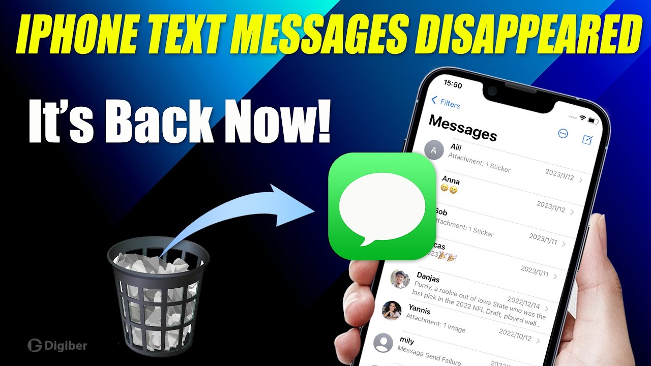 Real Fix For IPhone Messages Disappeared SMS IMessages Disappeared
