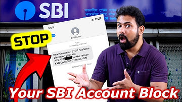 Dear Customer Stop has been placed on your sbi Account || sbi account stop due to kyc ||