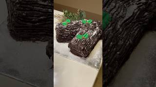 Easy Chocolate Yule Log 😍🎄 #xmas #christmas #baking #recipe