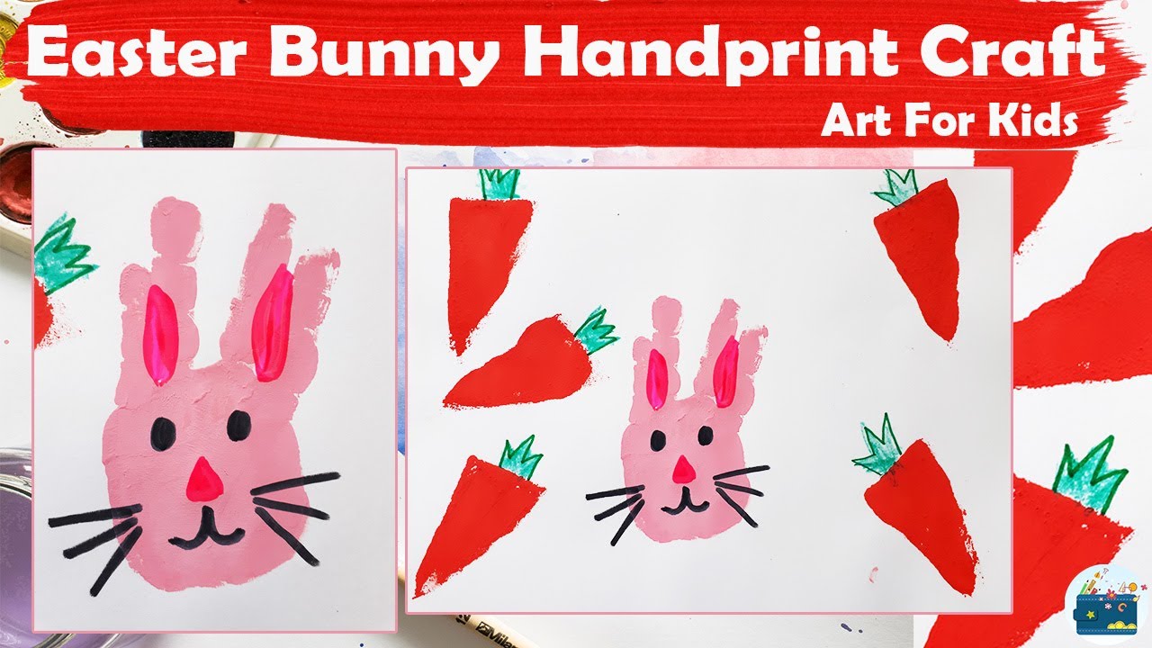 Handprint Bunnies, Paper Handprint Bunny Craft