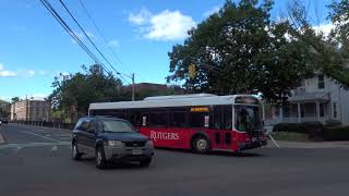 Rutgers University: Cook/Douglass Campus bound Axess 1007 Rt.EE leaving The Yard/Scott Hall
