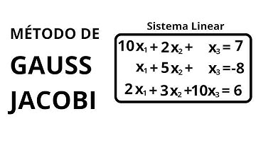 CÁLCULO NUMÉRICO - SOLUÇÃO DE SISTEMA LINEAR - MÉTODO DE GAUSS - JACOBI