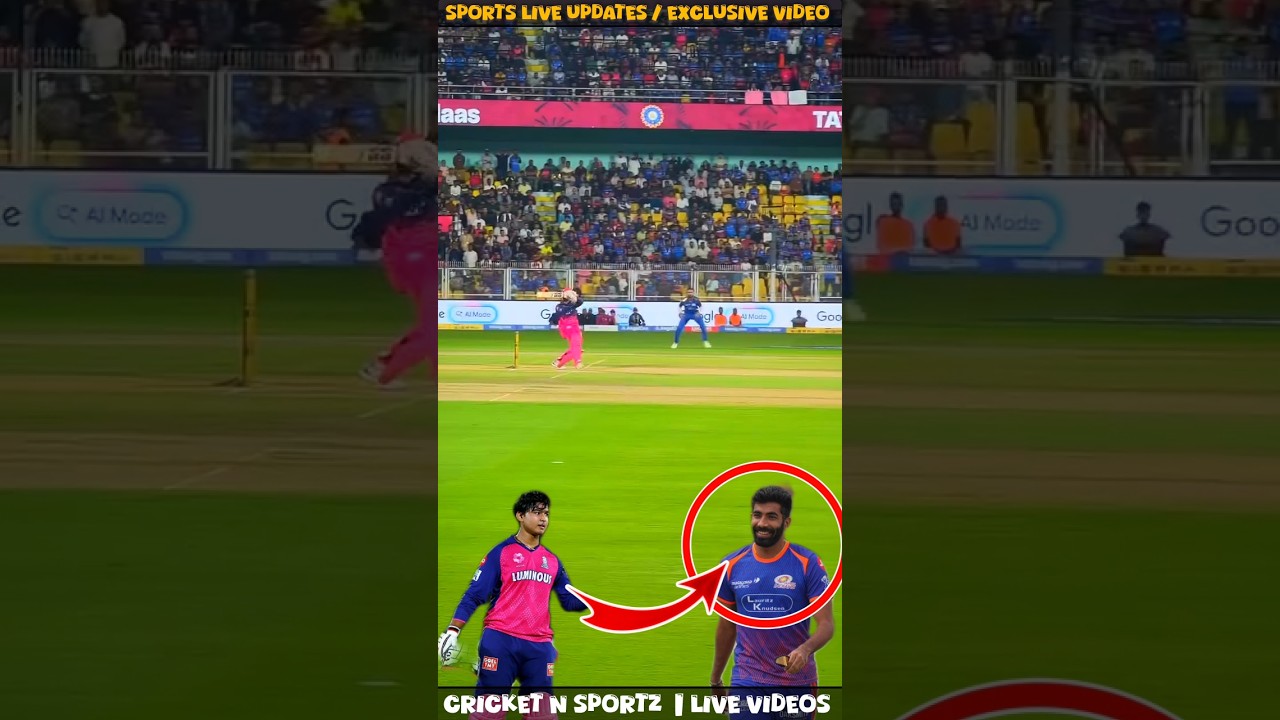 BUMRAH CLOBBERED Live! 🤯 15yr Old Vaibhav Suryavanshi DESTROYS Jasprit Bumrah with 2 SIXES| RR vs MI