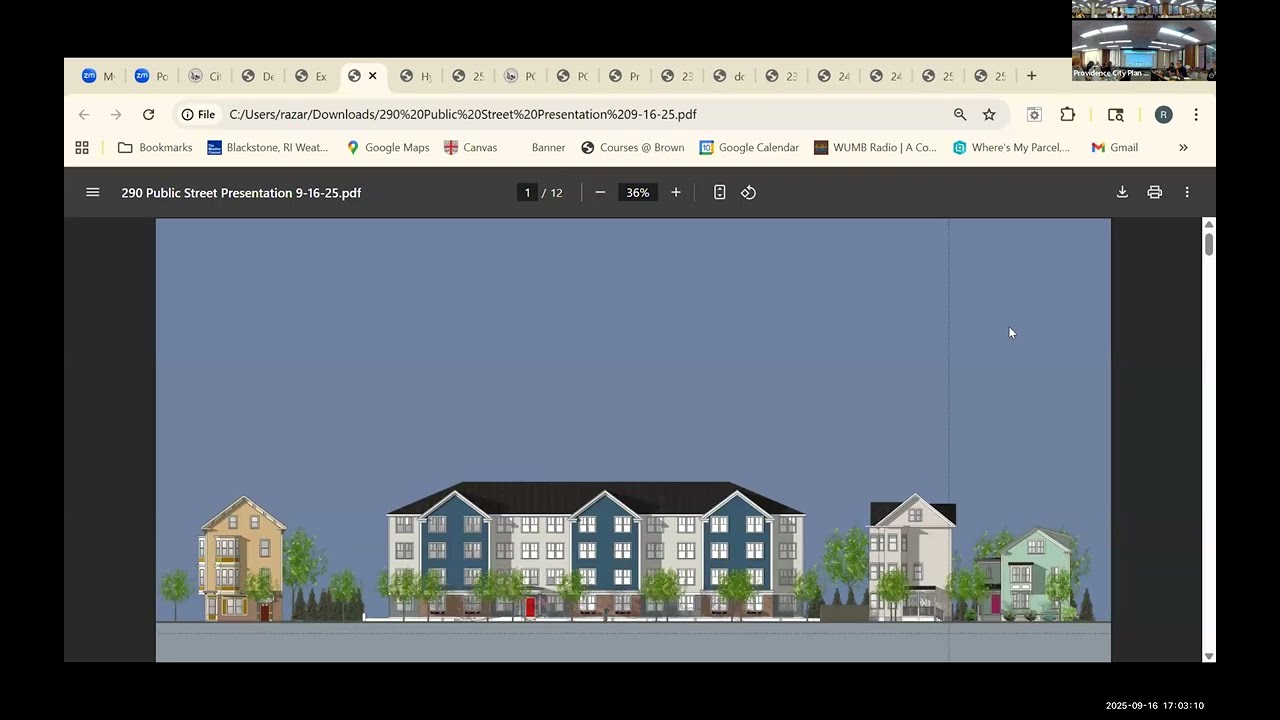 Providence City Plan Commission, September 16, 2025 meeting