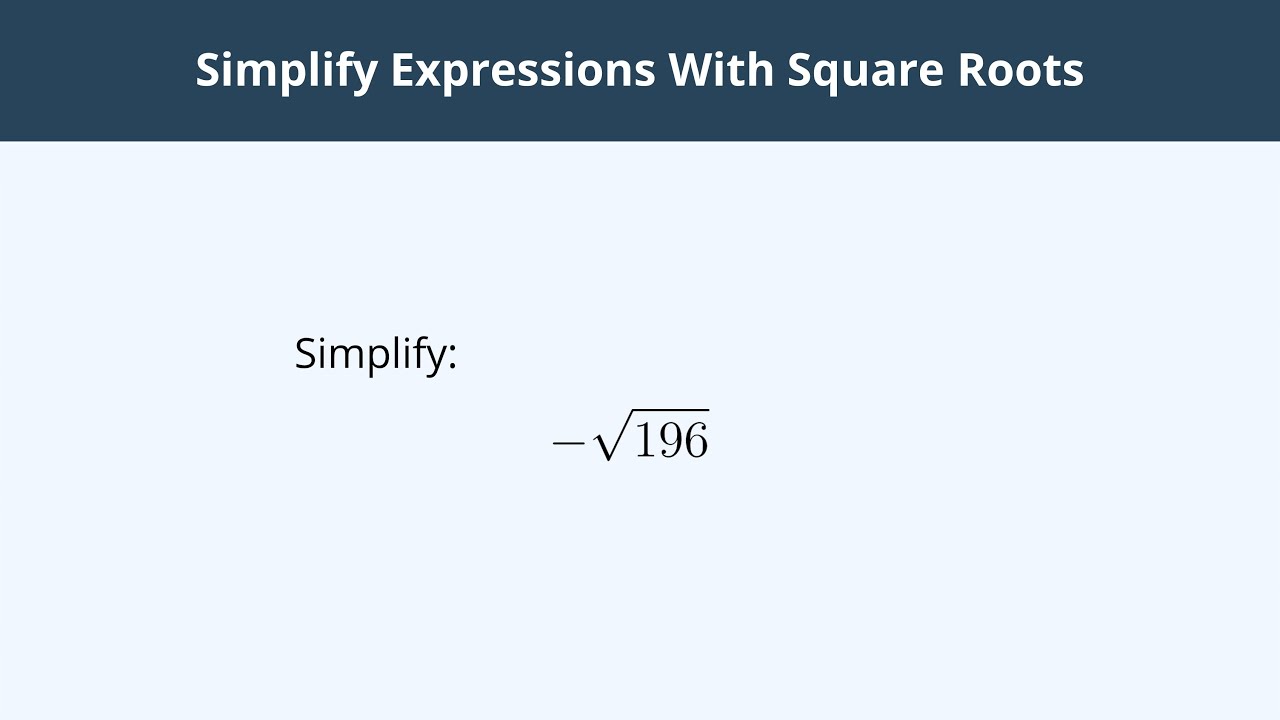 Simplify Expressions With Square Roots 3 YouTube Simplify expressions with square roots 3 youtube