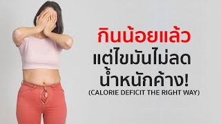 กินน้อยกว่าที่เผาผลาญ ทำไมไขมันไม่ลด น้ำหนักค้าง & กล้ามเนื้อหาย?